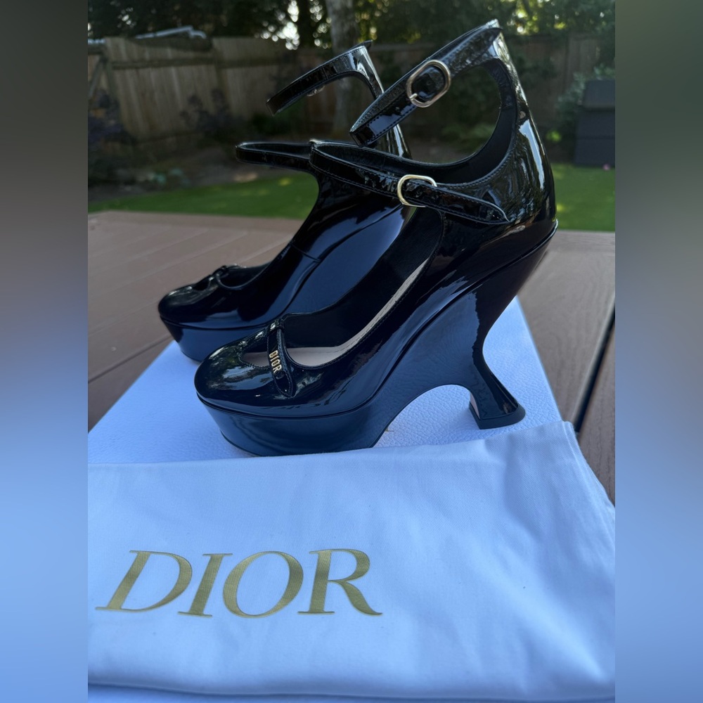 Dior Black Patent Leather Heels | 37 (7)